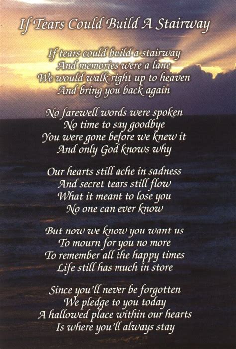 32 best images about Funeral Poems General on Pinterest