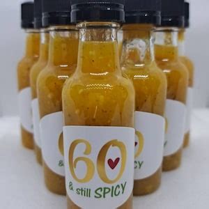 Personalized Birthday Party Hot Sauce Favors Customize Your Own Item Design Your Own Labels