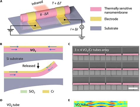 One Step Rolling Fabrication Of VO2 Tubular Bolometers With