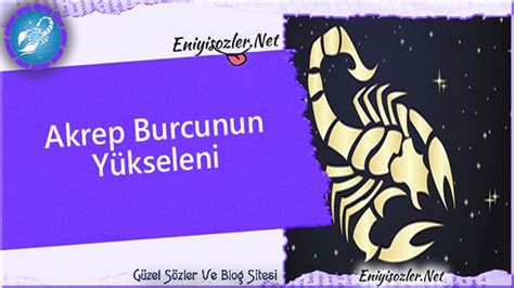 Akrep Burcunun Yükseleni Akrep Burcunun Yükseleni Bulma