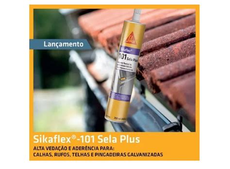 Cola Selante Pu Calha Cuba Sikaflex 101 Cinza 400g Sika