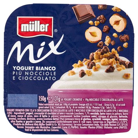 Müller Mix Yogurt Bianco Più Nocciole e Cioccolato Conad