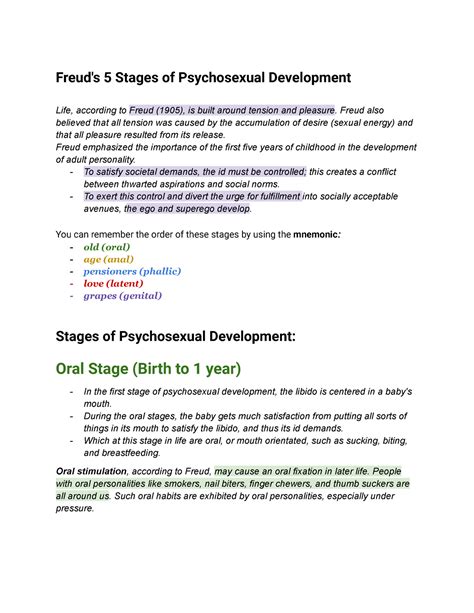 Freuds 5 Stages Of Psychosexual Development Freuds 5 Stages Of Psychosexual Development Life