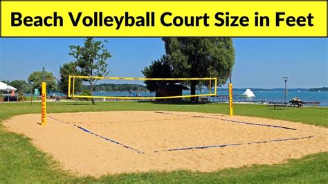 Beach Volleyball Court Size In Feet Beach Volleyball Court Dimensions