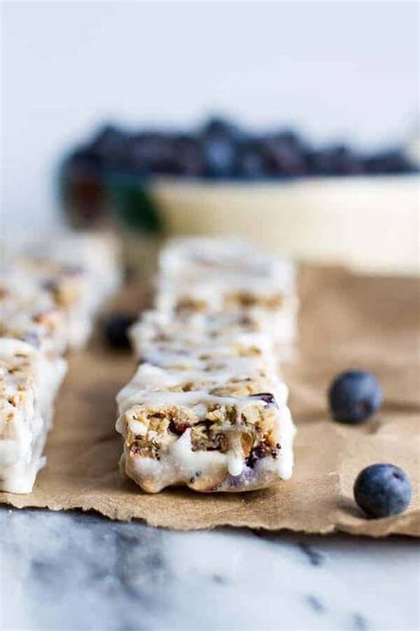 Blueberry Vanilla Greek Yogurt Granola Bars. - Half Baked Harvest