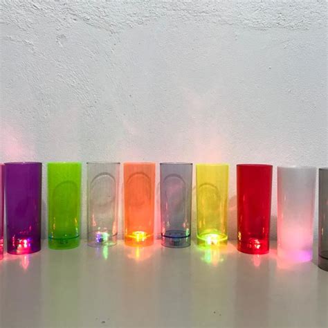 Copo Long Luz Neon Pisca Elo7 Produtos Especiais