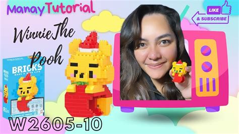 I Build Winnie The Pooh Hang On W2605 10 Bricks Tutorial Youtube