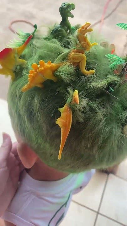 Cabelo Maluco Menino Fácil Dinossauro - Cabelo maluco para menino - Dinossauros #cabelomaluco - YouTube