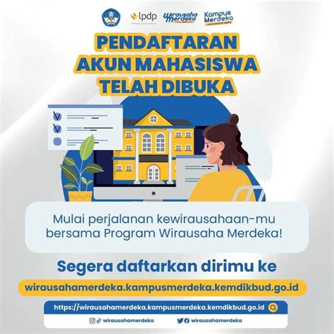 Pendaftaran Akun Mahasiswa Program Wirausaha Merdeka Angkatan 2 Tahun