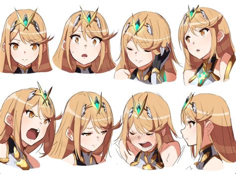 Mythra Expressions Xenoblade Chronicles 2 Nintendo Characters Girls