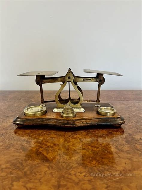 Antiques Atlas Antique Edwardian Brass Postal Scales And Weights