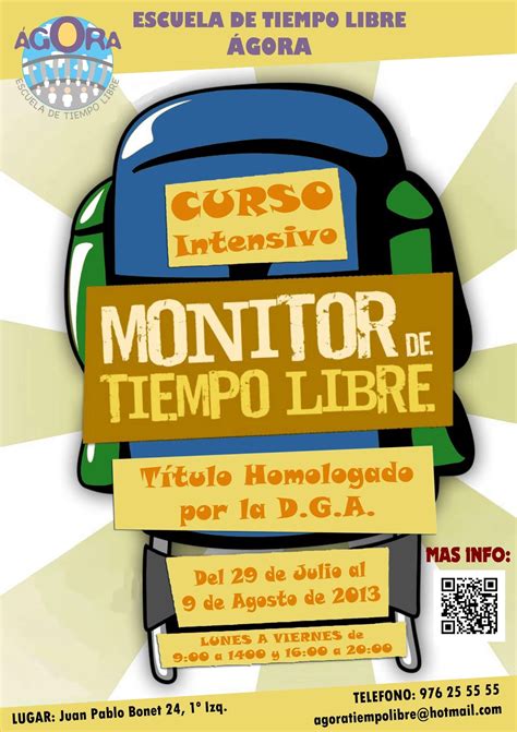 Escuela De Tiempo Libre Ágora Nuevo Curso De Monitor De Tiempo Libre Intensivo