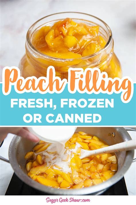 Peach Pie Filling Using Canned Peaches Artofit