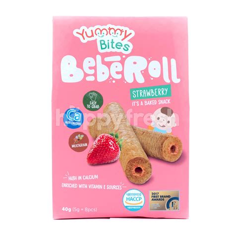 Jual Yummy Bites Bebe Roll Strawberr Flavour Di The Foodhall Happyfresh