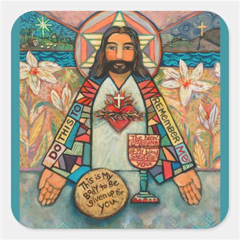 Sacred Heart Of Jesus Stickers Zazzle