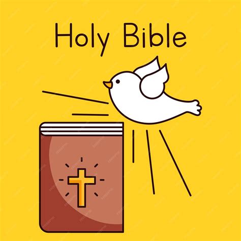 Premium Vector | Holy bible and holy spirit