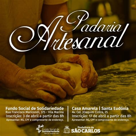 Fundo Social abre curso de Padaria Artesanal São Carlos em Rede