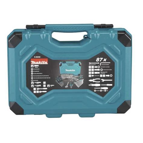 Set Herramientas Manuales Con Maleta 87 Pzs Makita E 08458