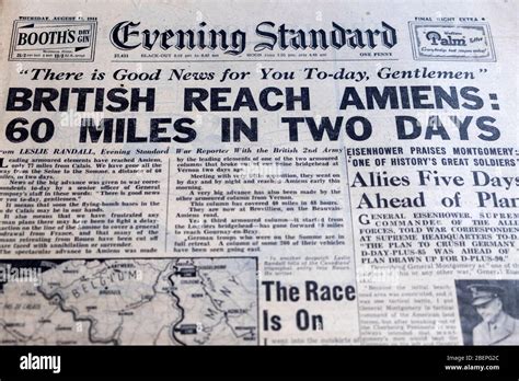 Título Del Periódico Británico De La Ww2 Evening Standard 31 De Agosto