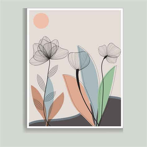 Minimalist Wall Art Abstract Geometric Prints For Boho Aesthetic