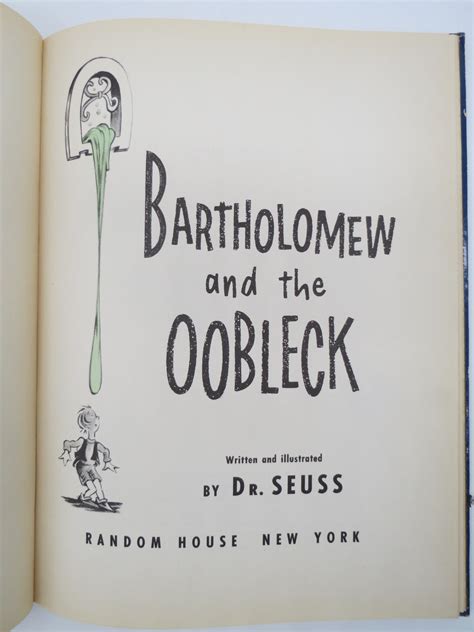 BARTHOLOMEW AND THE OOBLECK