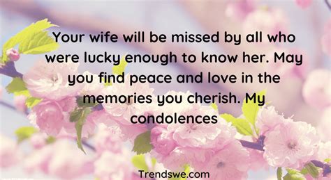 Condolence Message On Death Of Wife - The Last Trends