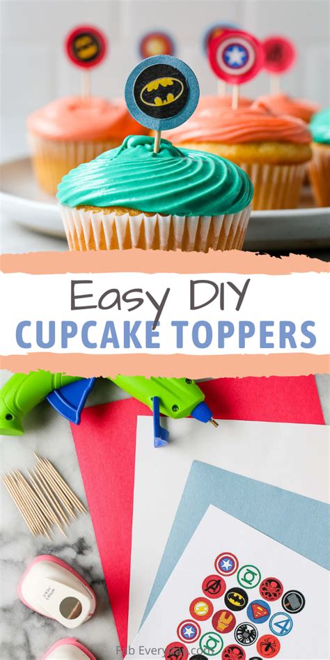 Easy DIY Cupcake Toppers - Fab Everyday