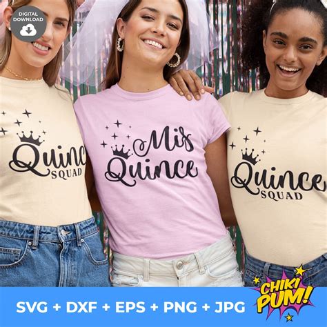 Mis Quince Squad Bundle Svg Mis 15 Svg Quinceanera Svg Mis Etsy