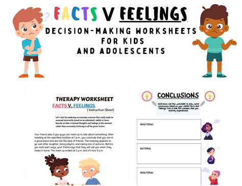 Kids Therapy Worksheets for Parents Resource for Challenging - Etsy