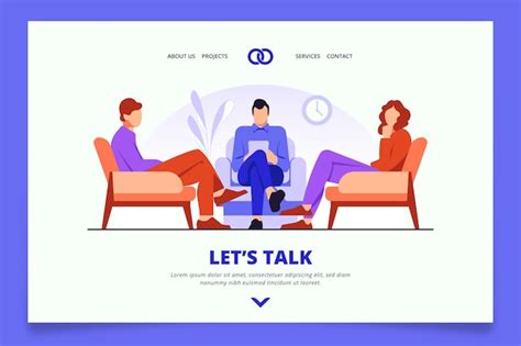 Premium Vector Marriage Counseling Homepage Style