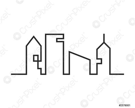 Modern City skyline - stock vector 2578001 | Crushpixel