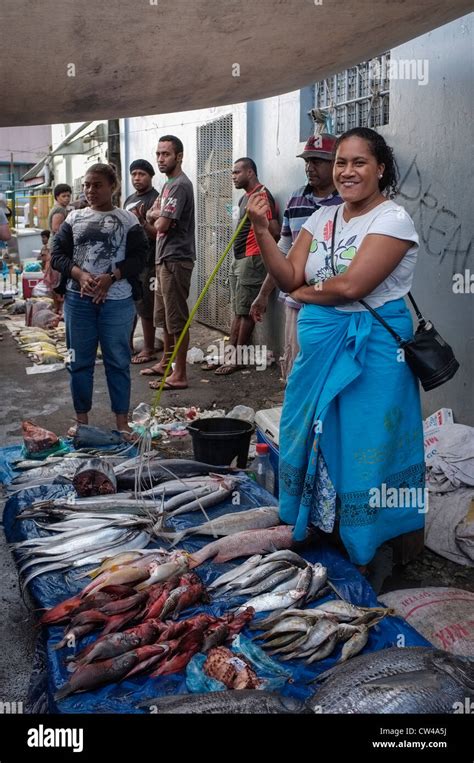 Open Air Fish and Seafood Market in Suva Fiji Stock Photo - Alamy