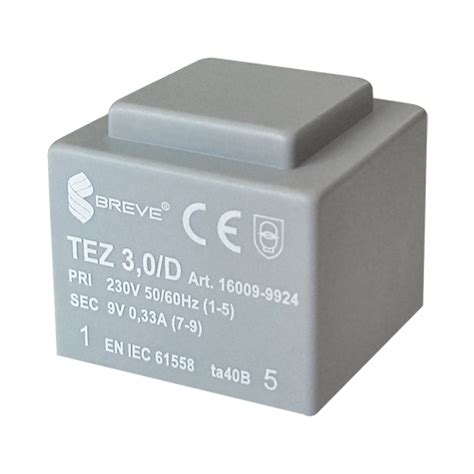 TEZ 3 0 D 230 12 12V Ta40 Breve Manufacturer Of Transformers