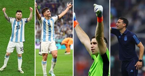 Lionel Messi Julián Álvarez Dibu Martínez Y Lionel Scaloni Fueron