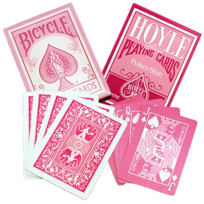 Pink Bicycle Playing Cards