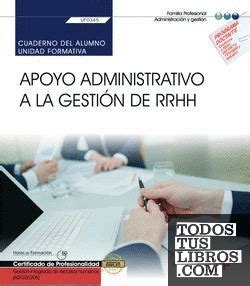 Cuaderno Del Alumno Apoyo Administrativo A La Gesti N De Rrhh Uf