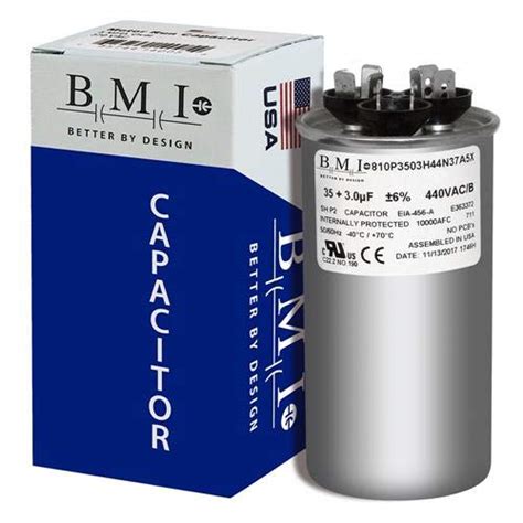 35 3 MFD Uf Micro Farad 370 Or 440 Volt Dual Run Round Capacitor CAP 35