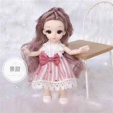 Hot BJD Mini 16cm Doll 13 Movable Joints 1 12 Multi Color Hair Princess Doll And Clothes Can