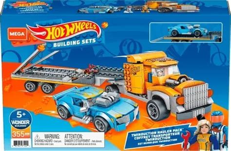 Mega Construx Hot Wheels Set Remolque Twinduction Pzs Envío gratis