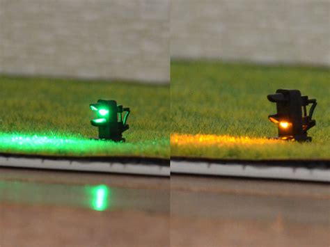 X Ho Scale Mm Leds Made Railway Aspects Dwarf Signals Green Over Yellow