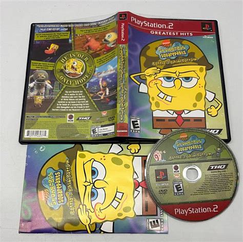 Spongebob Squarepants Battle For Bikini Bottom PlayStation 2 Game Used Greatest Hits