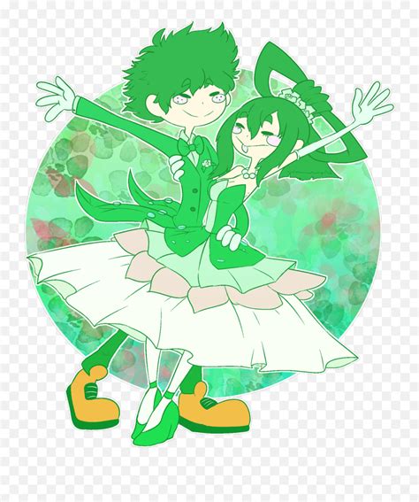 Bnha Mha Midotsu Deku Tsuyu Wedding Myheroacademiapic Png Icon Free