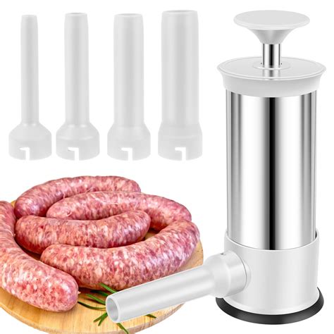 Sausage Stuffer Machine W 4 Stuffing Tubes Meat Stuffer Sausage Filling