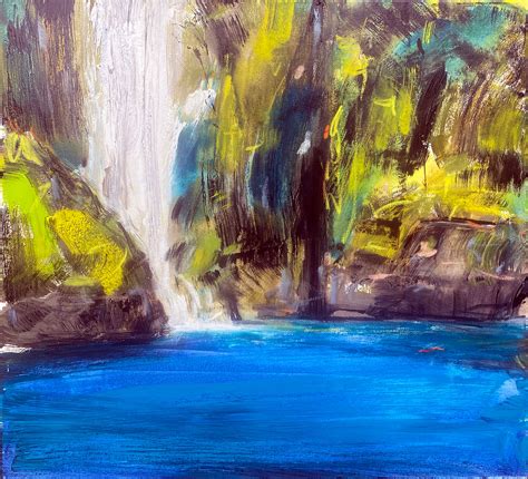 Waterfall In The Sound Christian Nicolson Art