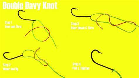 How To Tie The Double Davy Knot And Catch More Fish Youtube