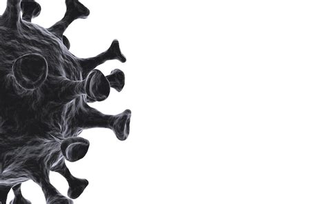 Coronavirus COVID19 czarna bakteria lub komórka patogenu sars Badania ... 