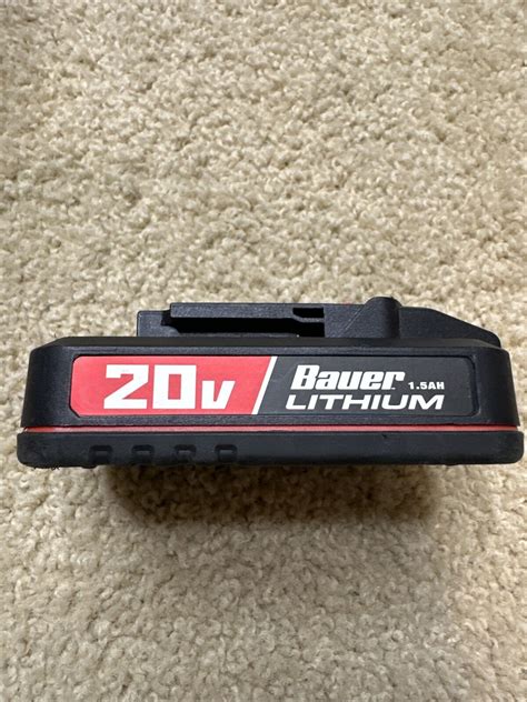 Bauer Lithium Ion 20v 1 5 Ah Compact Battery Model 1701C B FOR PARTS