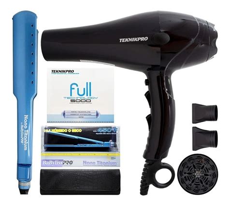 Combo Planchita Babyliss 2073 Estuche Secador Teknikpro NEWPLAMIER