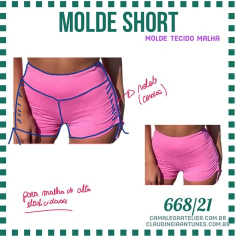 Molde Short Cordinha Camaleoa Atelier De Costura