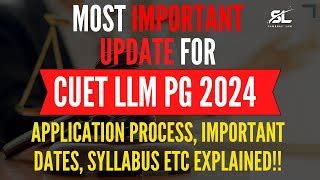 How To Fill Cuet Pg Llm Application Form Cuet Llm Syllabus